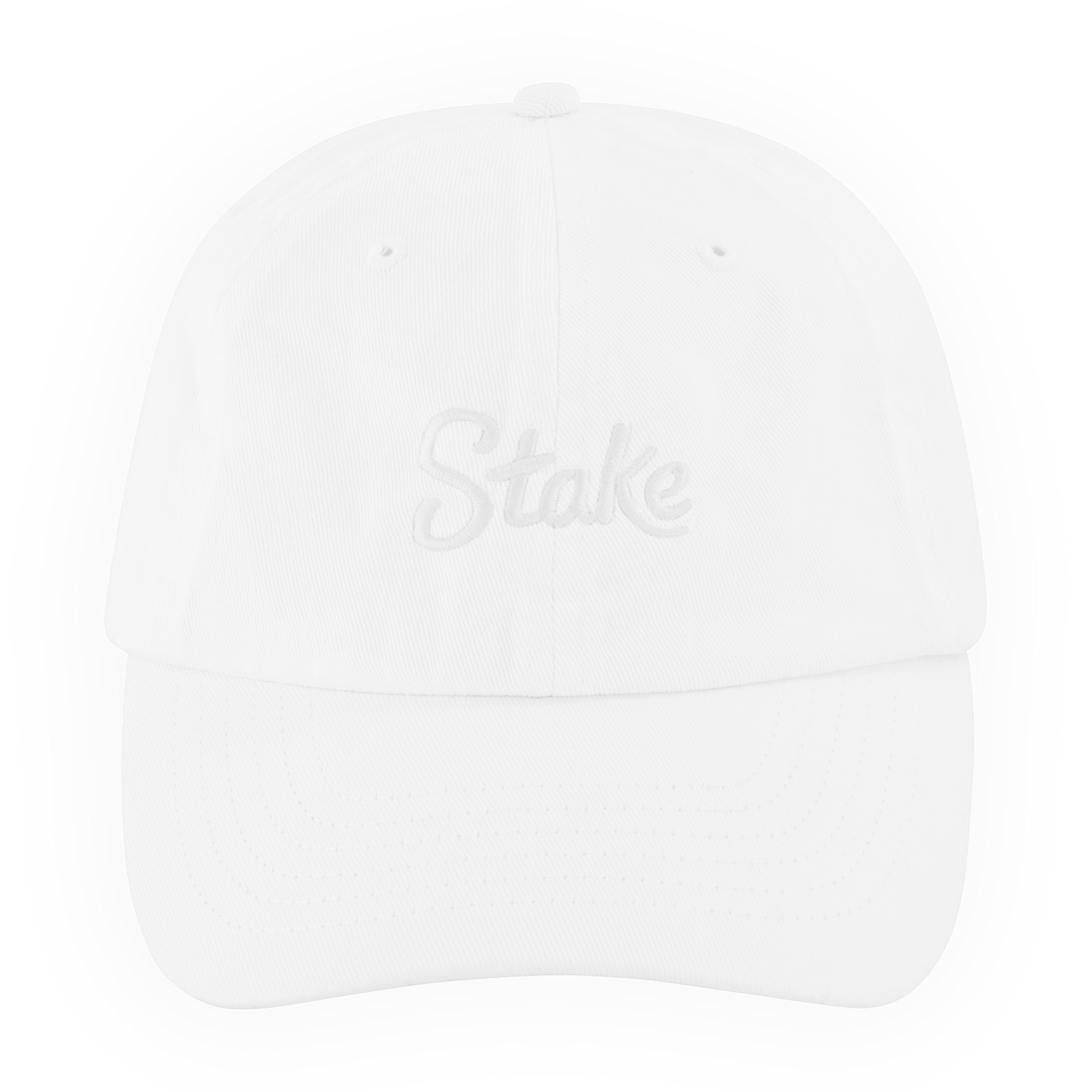 White on White 6-Panel Dad Hat