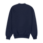 White on Navy Stake Crewneck