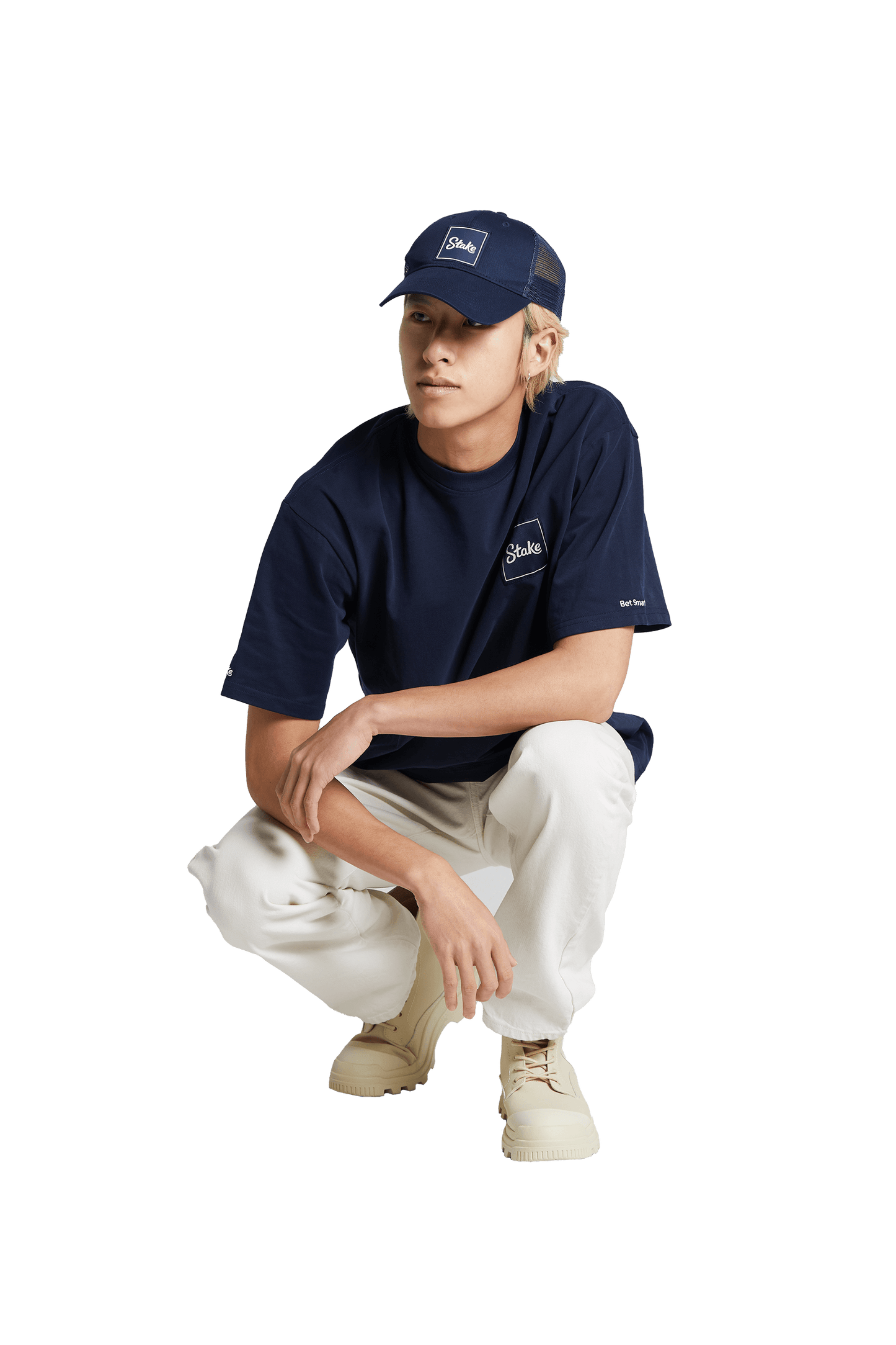 Navy Trucker Hat